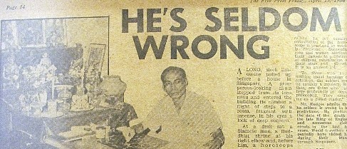 He's seldom wrong